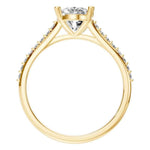 Oval Side Stone Ring