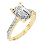 Accented Emerald Ring