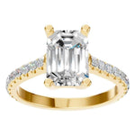Accented Emerald Ring