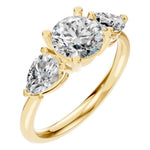 Round Hidden Halo Ring