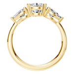 Round Hidden Halo Ring