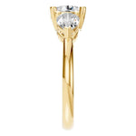 Round Hidden Halo Ring