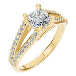 Cushion Halo Ring