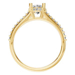 Oval Hidden Halo Ring