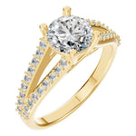 Split Shank Round Ring