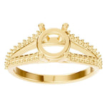 Split Shank Round Ring
