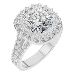 Accented Halo Ring