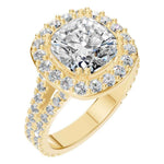 Accented Halo Ring