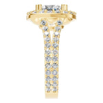 Accented Halo Ring