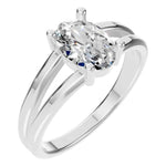 Split Shank Oval Ring