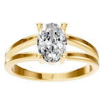 Split Shank Oval Ring