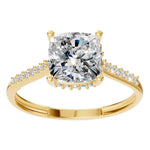 Cushion Halo Ring