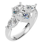 Three Stone Pear Ring