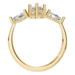 Three Stone Pear Ring