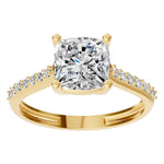 Cushion Accented Ring