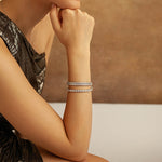 Round Tennis Bracelet-Dileti