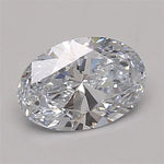 0.66ct Oval Lab Grown Diamond (Colour D, Clarity VVS1, Cut VG, IGI Certified)