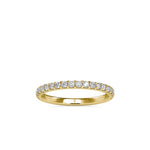 Round Embed Wedding Band-Dileti