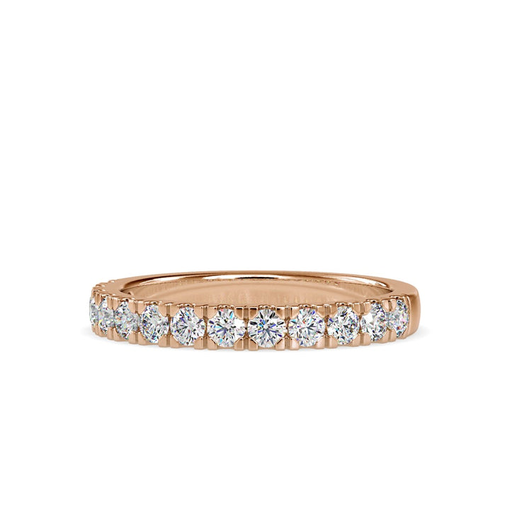 Round Eternal Sparkle Square Prong Ring