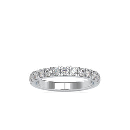 Round Square Prong Wedding Band-Dileti