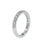 Round Square Prong Wedding Band-Dileti