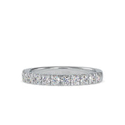 Round Square Prong Wedding Band-Dileti