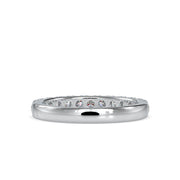 Round Square Prong Wedding Band-Dileti