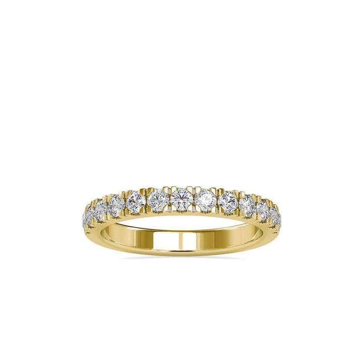 Round Eternal Sparkle Square Prong Ring