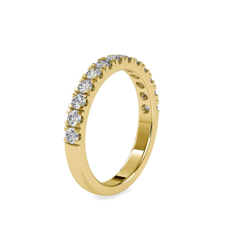 Round Eternal Sparkle Square Prong Ring