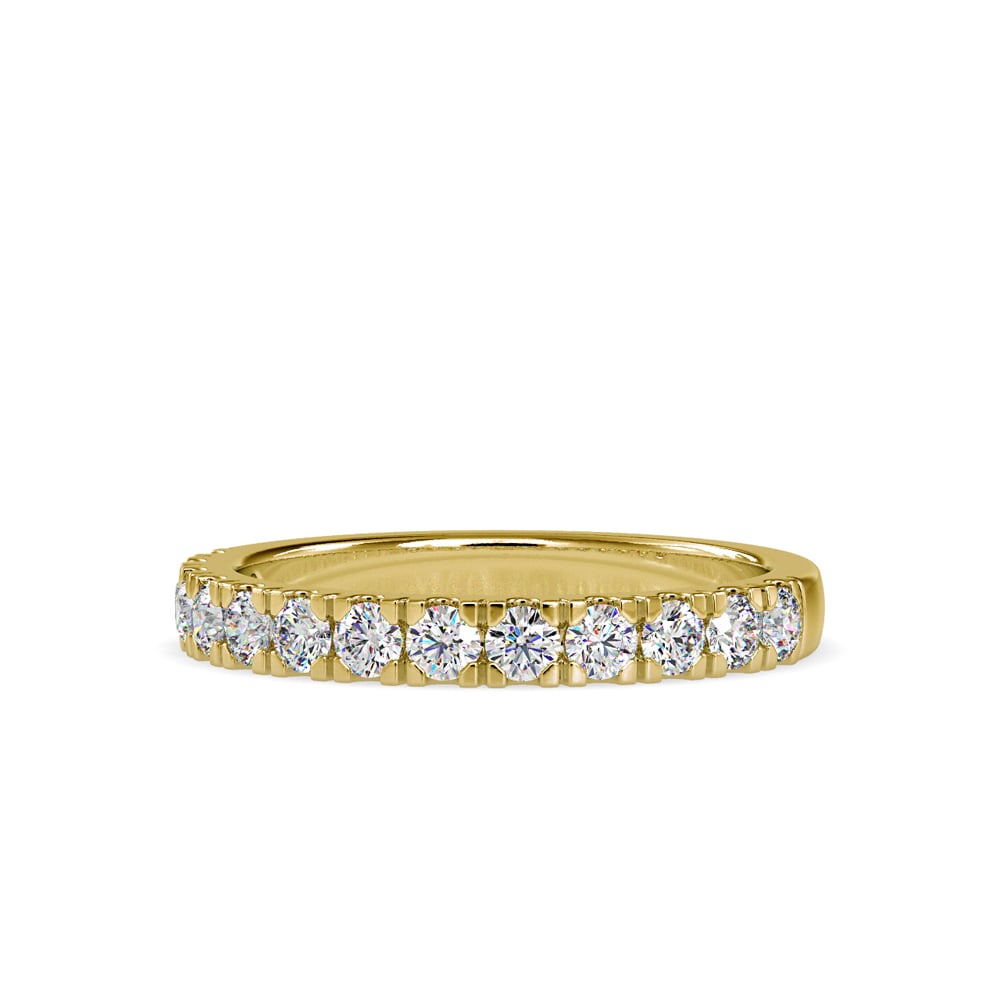 Round Eternal Sparkle Square Prong Ring