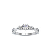 Helena Three Diamond Helix Setting-Dileti