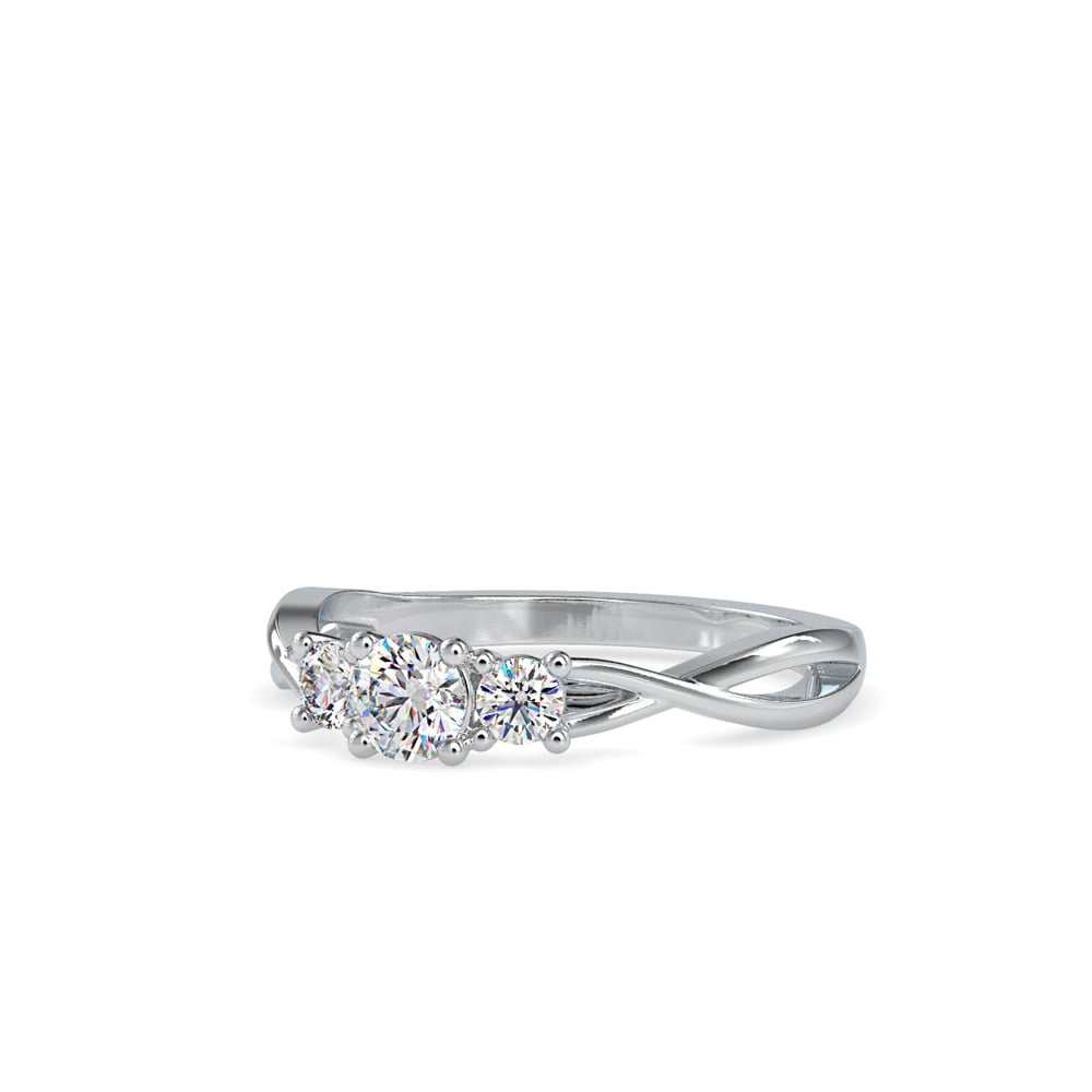 Helena Three Diamond Helix Ring