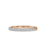 Round Duo Metal Wedding Band-Dileti