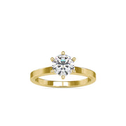 Ulla Classic Six-Prong Solitaire Ring-Dileti