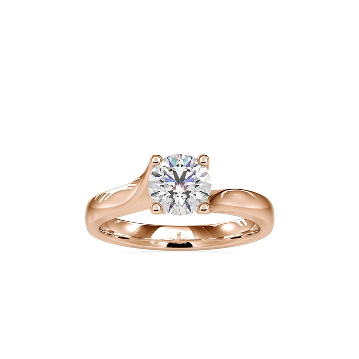 Ava Asymmetric Round Elegance Ring