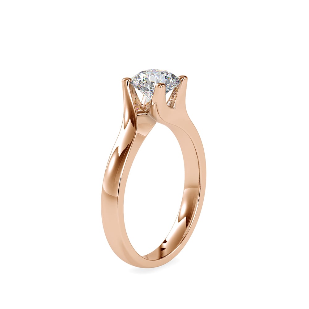 Ava Asymmetric Round Elegance Ring