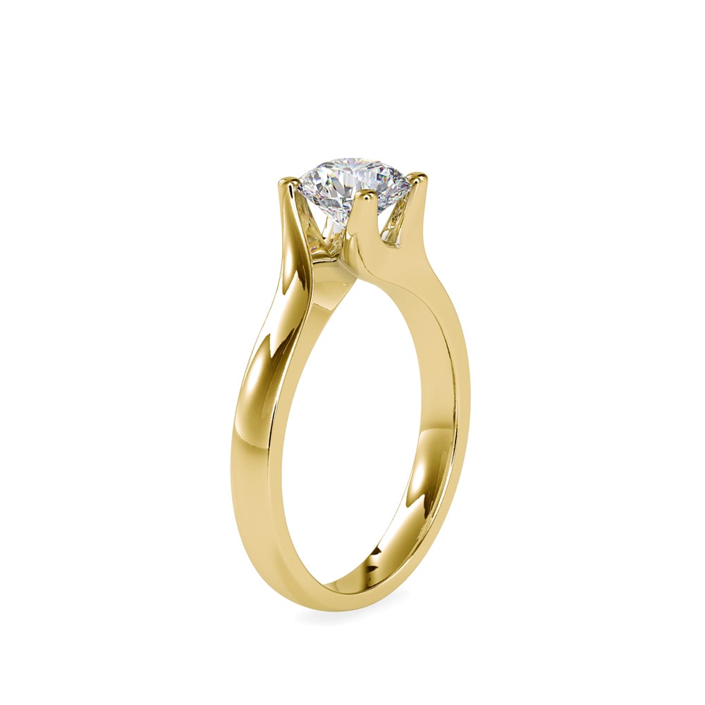 Ava Asymmetric Round Elegance Ring