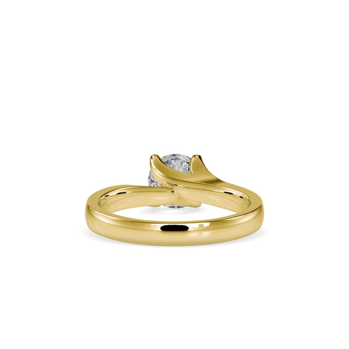 Ava Asymmetric Round Elegance Ring