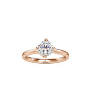 Emilia Eclectic Round Solitaire Ring-Dileti
