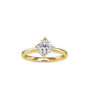 Emilia Eclectic Round Solitaire Ring-Dileti