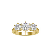 Stella Celestial Tri-Stone Ring-Dileti