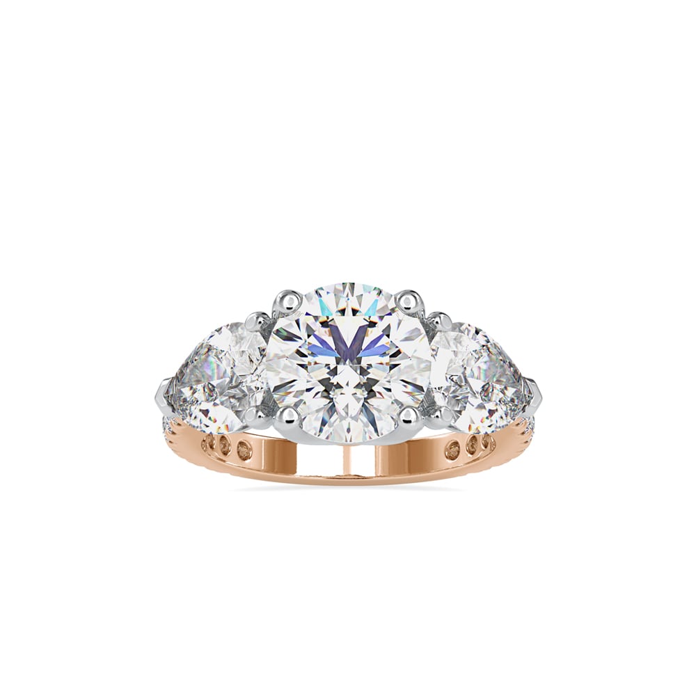 Tove Pear Twist Radiance Ring