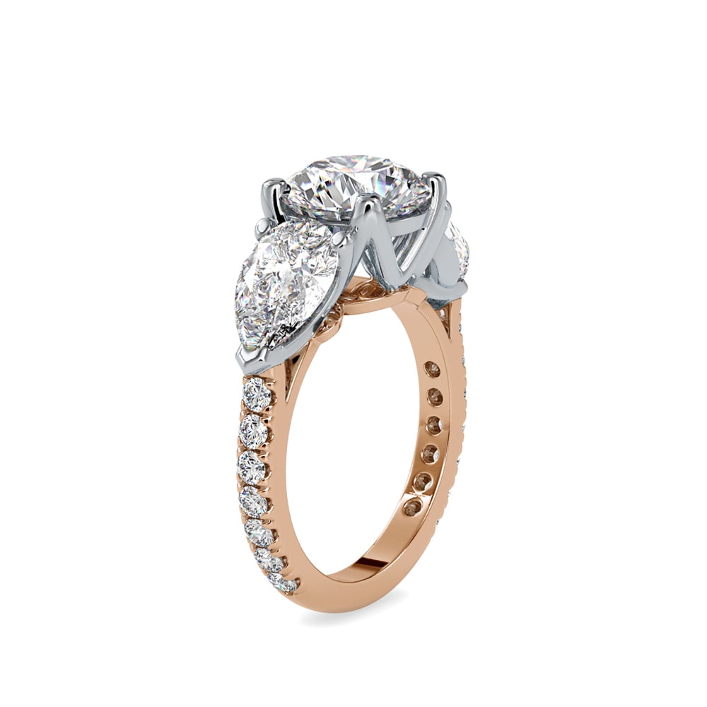 Tove Pear Twist Radiance Ring