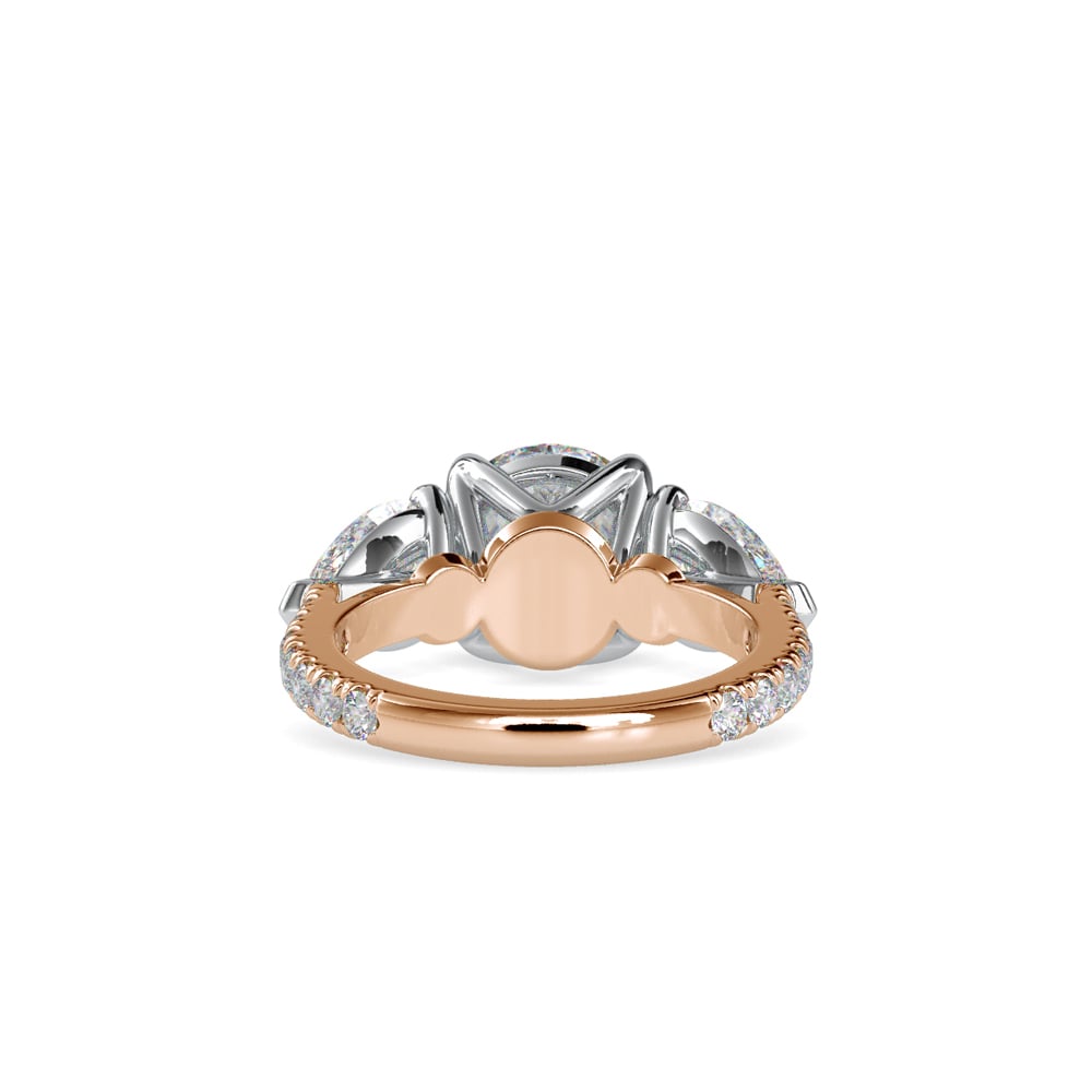 Tove Pear Twist Radiance Ring