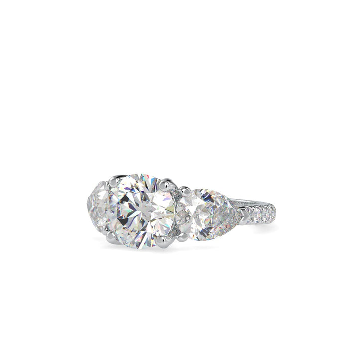 Tove Pear Twist Radiance Ring