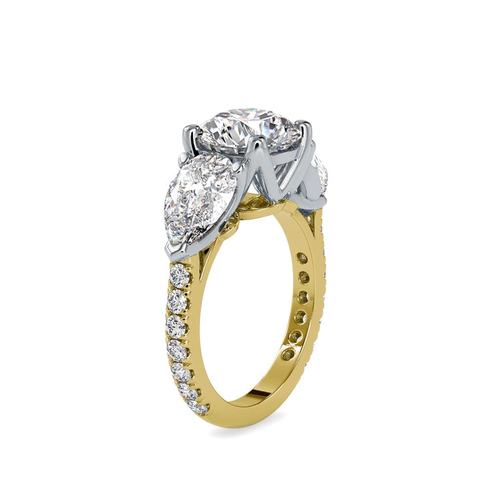 Tove Pear Twist Radiance Ring