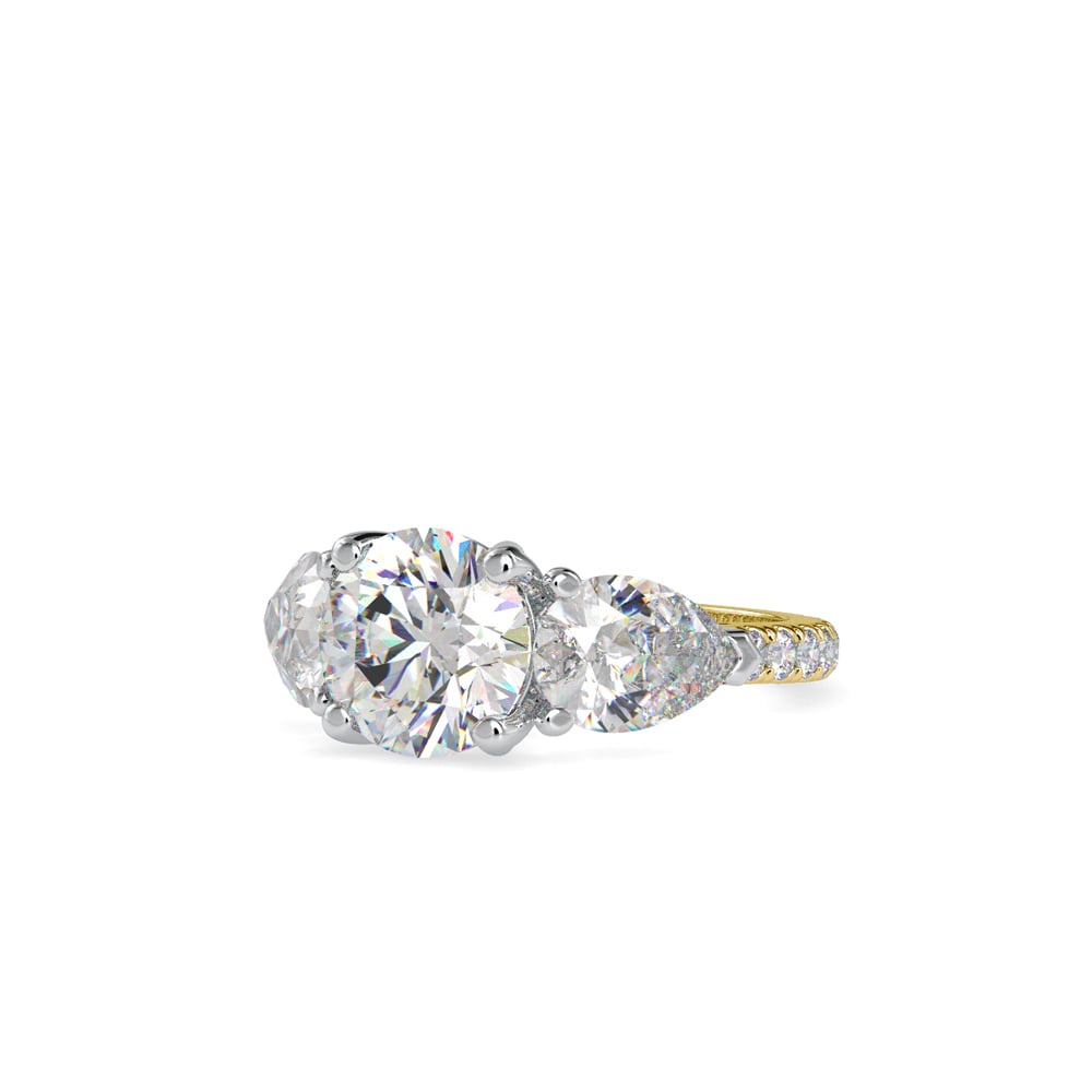 Tove Pear Twist Radiance Ring