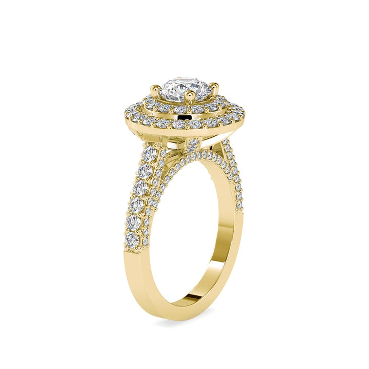 Fleur Round Diamond Basket Ring