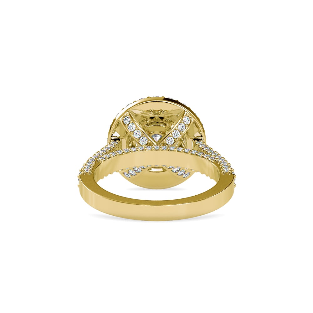 Fleur Round Diamond Basket Ring