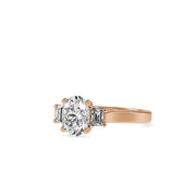 Aurora Oval Square Melody Ring-Dileti